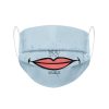 Mundmaske von Shirtinator mit dem Design "Smile" in Frontansicht