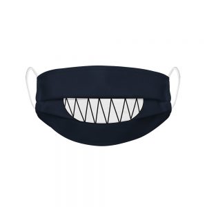 Mundmaske von Shirtinator mit dem Design "Monster Smile" in Frontansicht